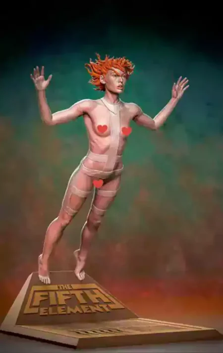 Leeloo Flying STL 3D Print Model
