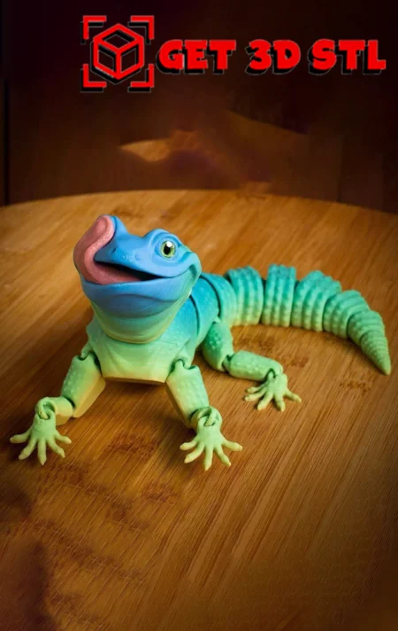 Leopard Gecko STL 3D Print Model