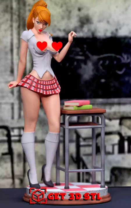 MJ School Outfit STL 3D Print Model