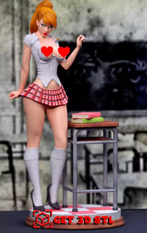 MJ School Outfit STL 3D Print Model