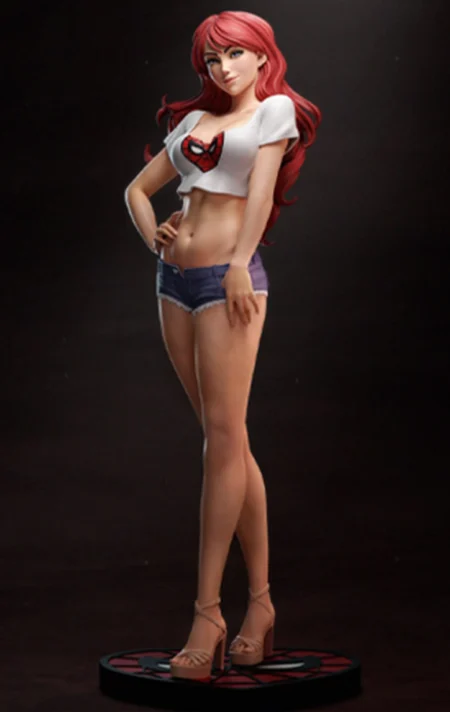 Mary Jane STL 3D Print Model