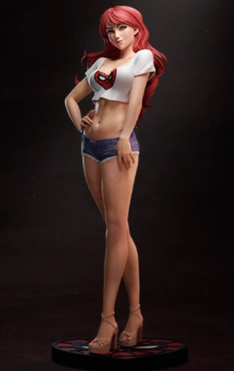 Mary Jane STL 3D Print Model