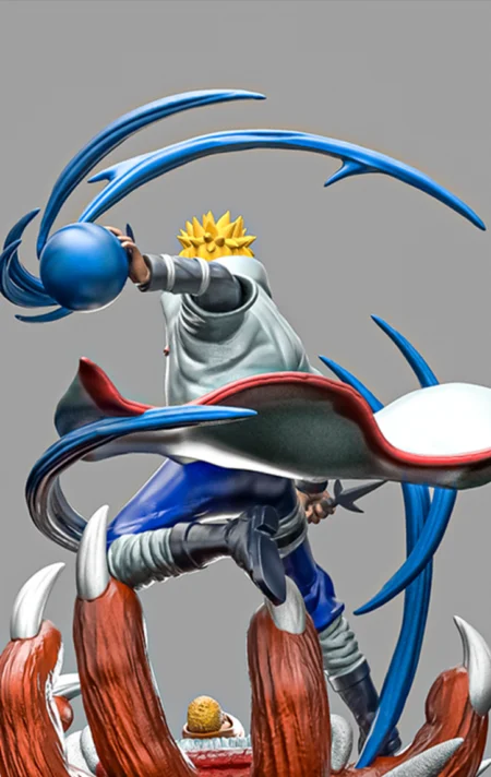 Minato Namikaze in Battle STL 3D Print Model