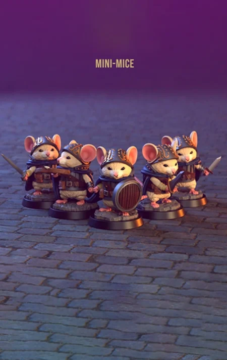 Mini Mice STL 3D Print Model