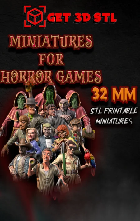 Miniatures for Horror Games STL 3D Print Model