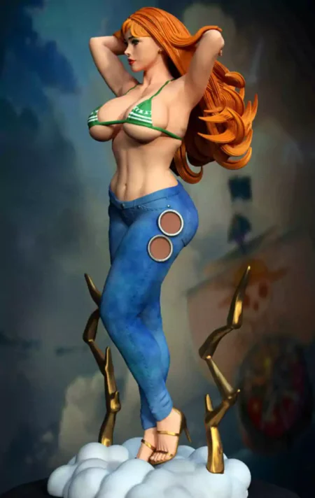 Nami One Piece Ultra Thicc STL 3D Print Model