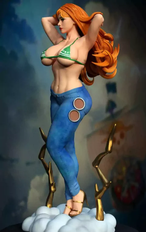 Nami One Piece Ultra Thicc STL 3D Print Model