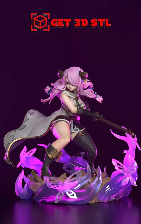 Narmaya Granblue Fantasy STL 3D Print Model