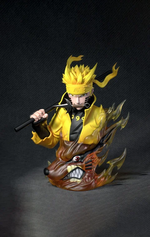 Naruto Bust STL 3D Print Model