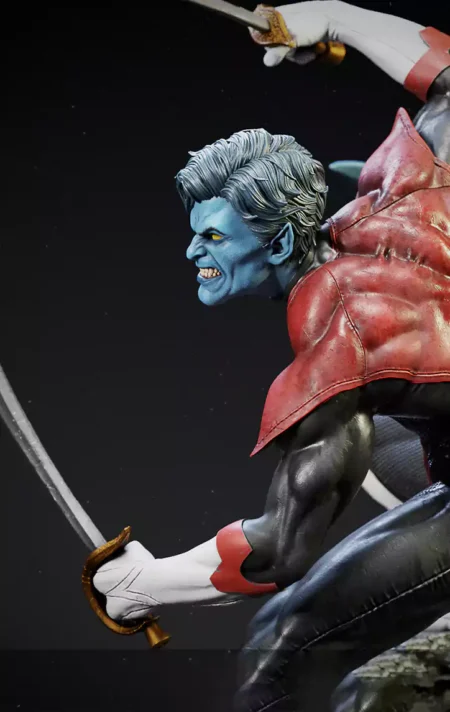 Nightcrawler with Two Swords STL 3D Print Model