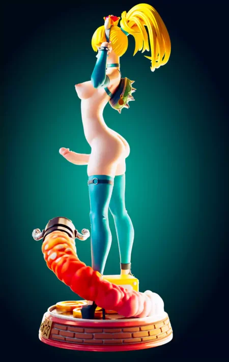 Princess Peach and Rocket STL 3D Print Model