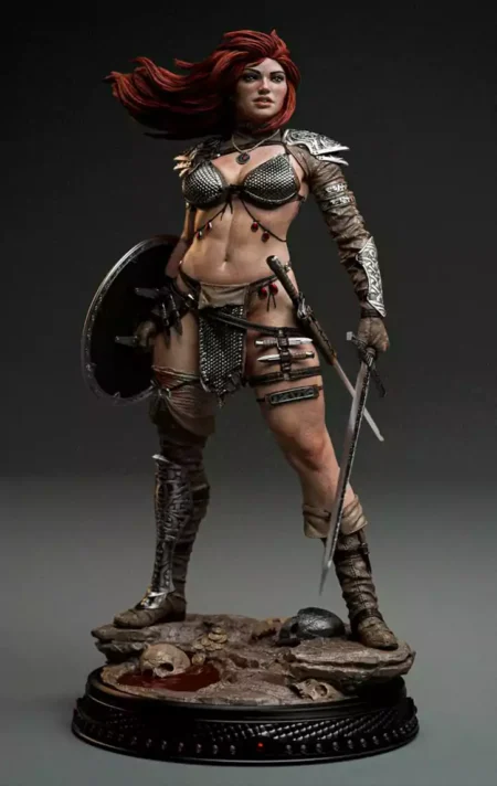 Red Sonja Warrior STL 3D Print Model