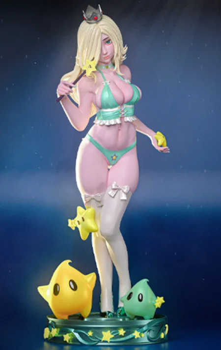 Rosalina Green Dress STL 3D Print Model
