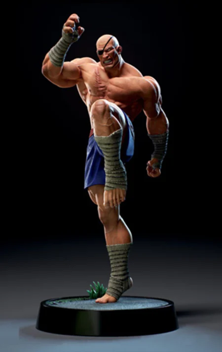 Sagat STL 3D Print Model