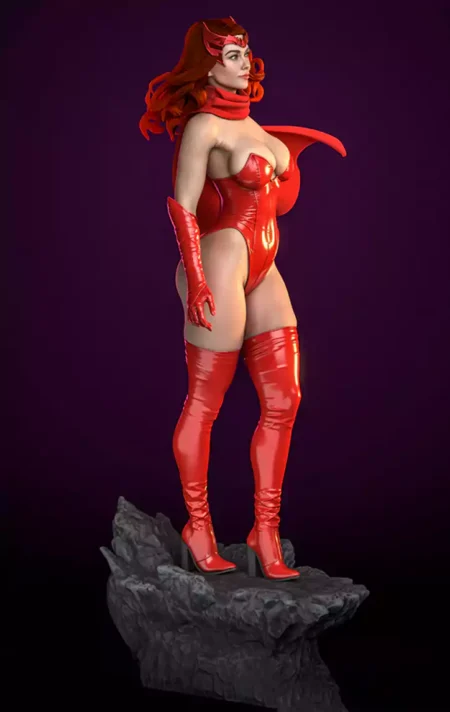 Scarlet Witch STL 3D Print Model