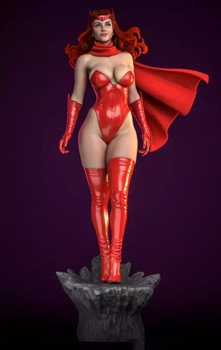 Scarlet Witch STL 3D Print Model