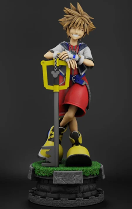 Sora Kingdom Hearts STL 3D Print Model