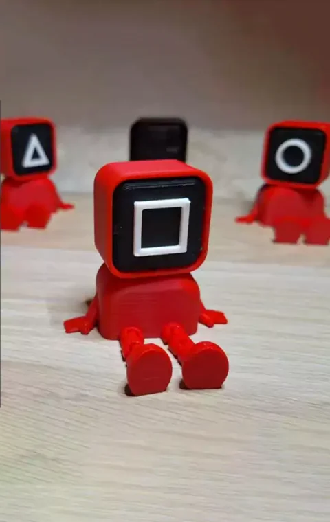 Squid Game Square STL 3D Print Model