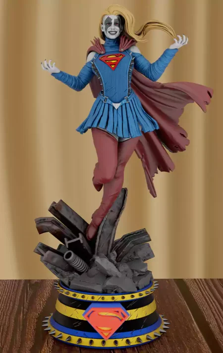 Supergirl Joker STL 3D Print Model
