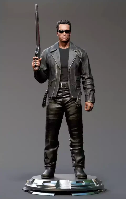 Terminator Arnold Shotgun STL 3D Print Model