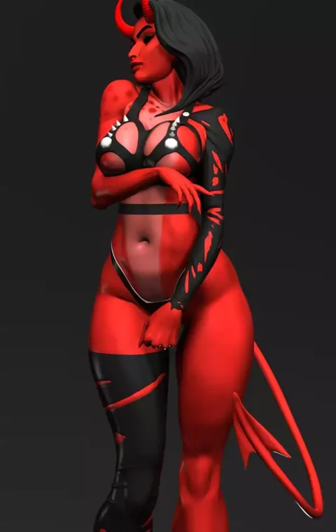 The Devil Fanart STL 3D Print Model