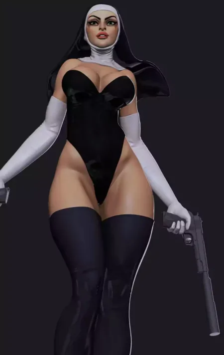 The Killer Nun STL 3D Print Model