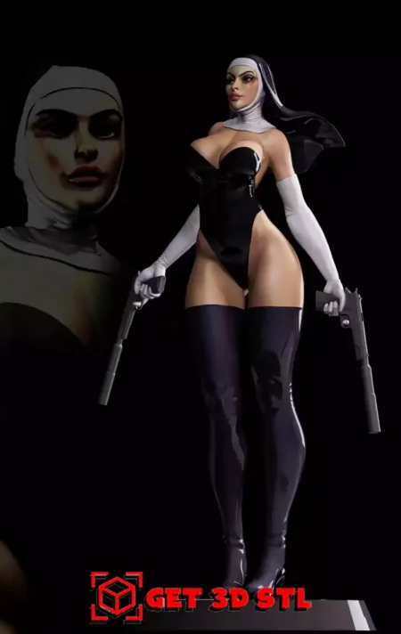 The Killer Nun STL 3D Print Model