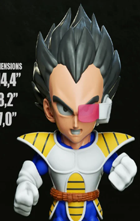 Vegeta Chibi STL 3D Print Model
