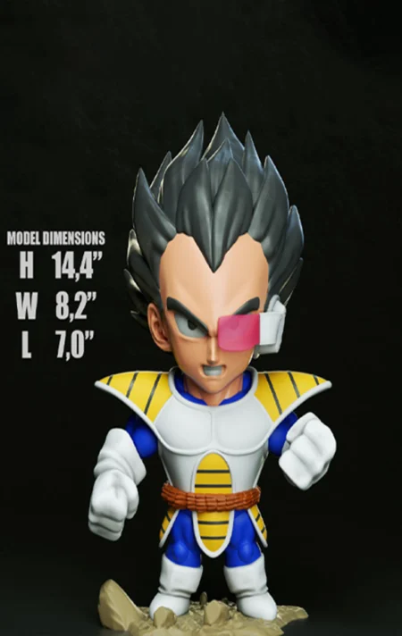 Vegeta Chibi STL 3D Print Model