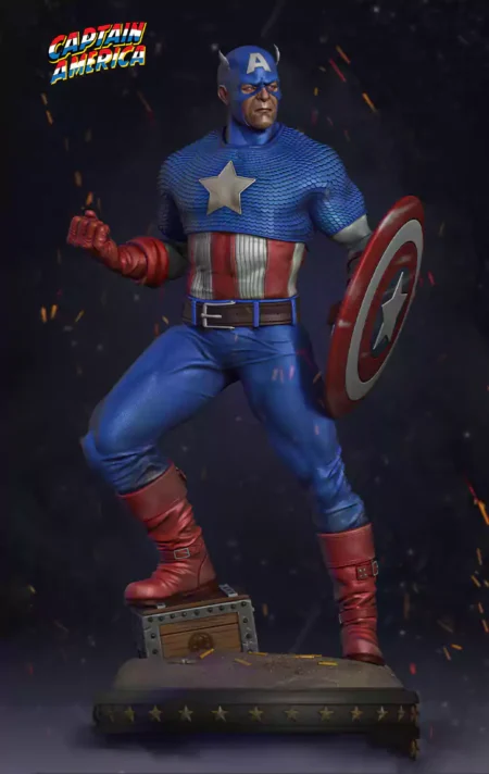 Captain America STL 3D Print Model