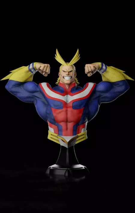 All Might Buste non peint stl 3d print files