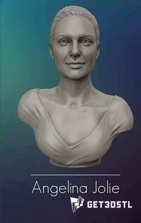 Angelina Jolie STL 3D Print Model