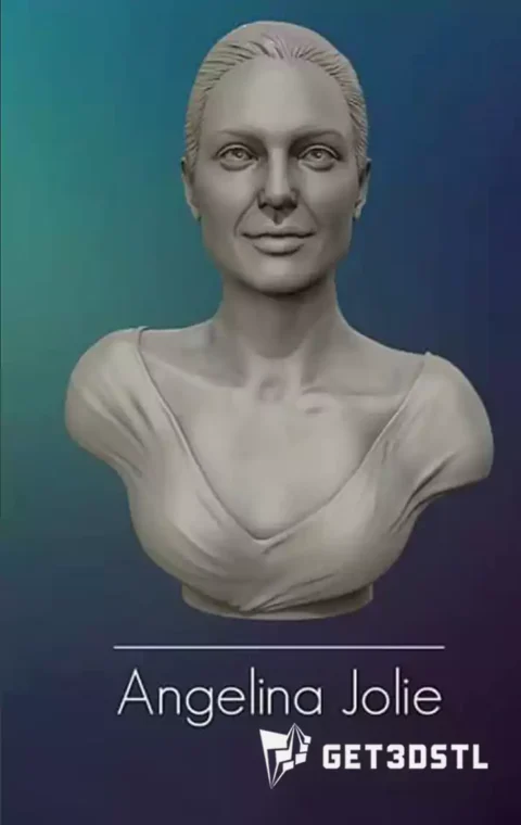 Angelina Jolie STL 3D Print Model