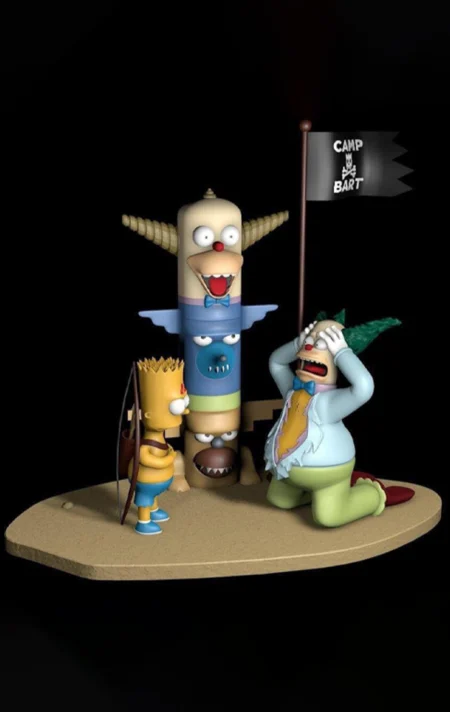 Bart Simpson STL 3D Print Model