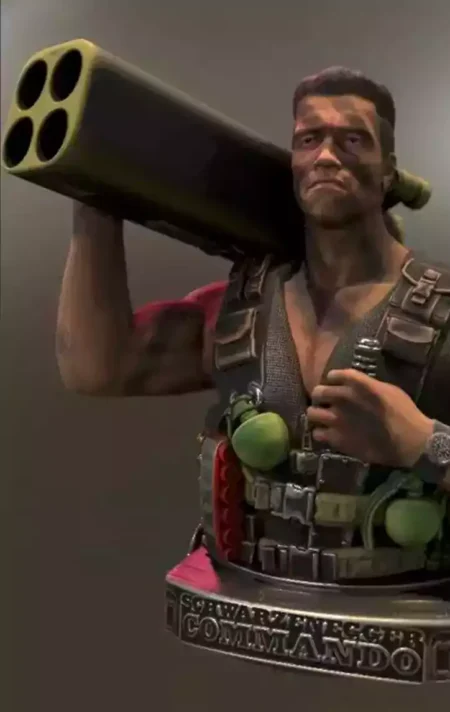 Commando Bust 3D STL File