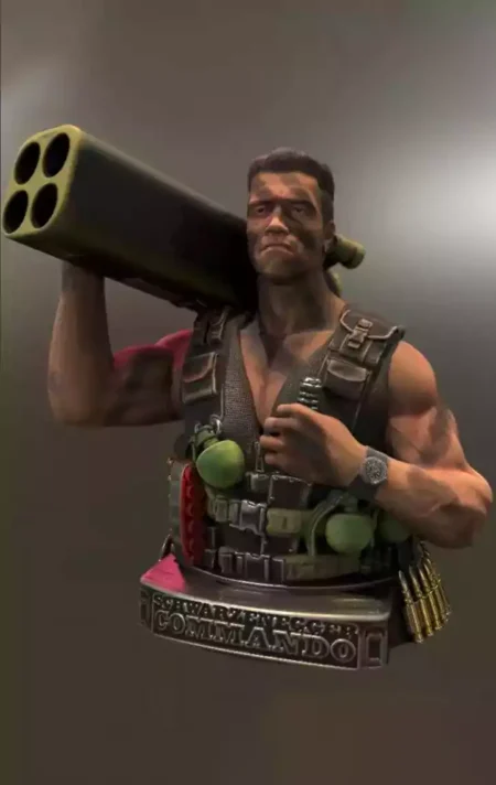 Commando Bust 3D STL File