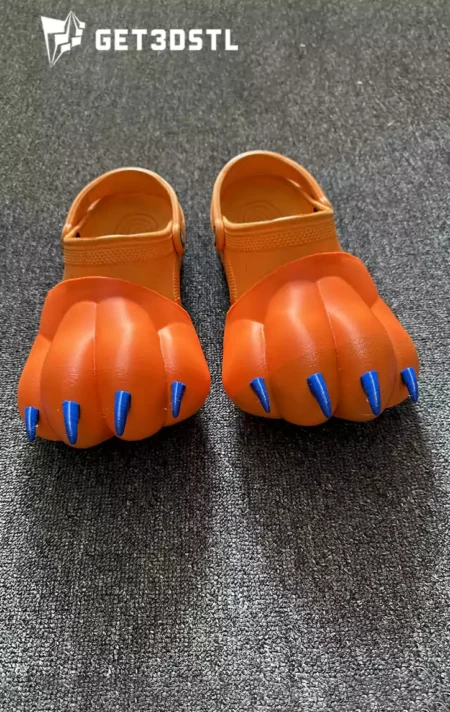 Crocs Paws Attachment STL 3D Print Model