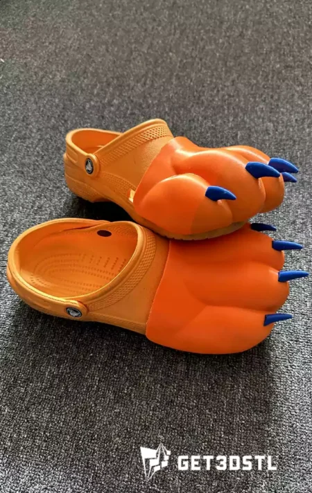 Crocs Paws Attachment STL 3D Print Model