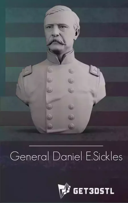 Daniel Sickles 3D Print STL Model