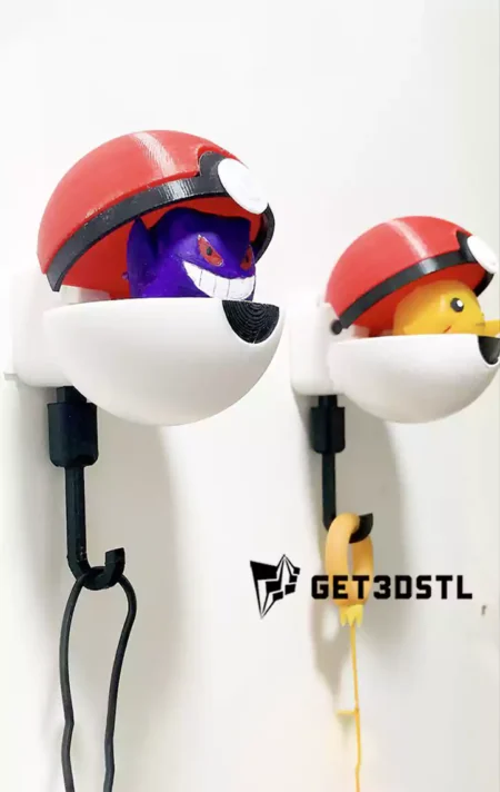 Ditto Pokémon Key Hanger 3D STL Files