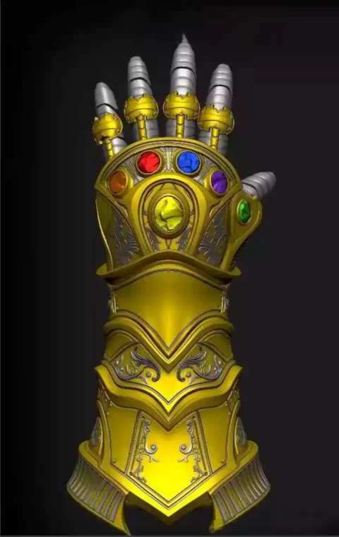 Dr Doom with Infinity Gauntlet STL 3D Print Model