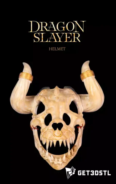 Dragon Slayer Helmet STL 3D Print Files