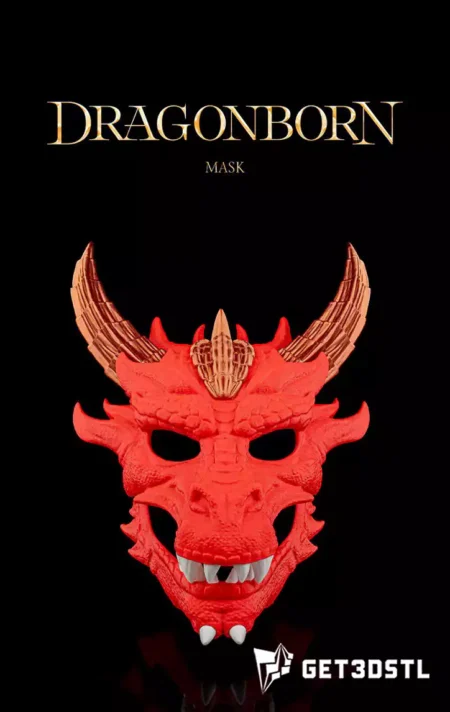Dragonborn Mask STL 3D Print Files