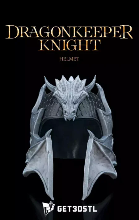 Dragonkeeper Knight Helmet STL 3D Print Files