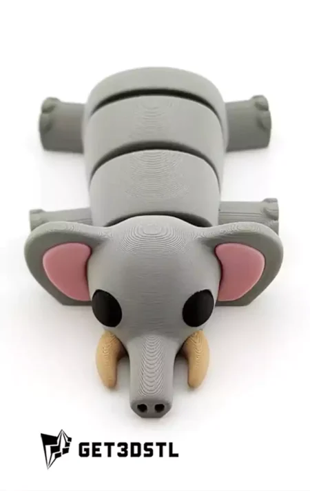 Flexi Elephant STL 3D Print Files