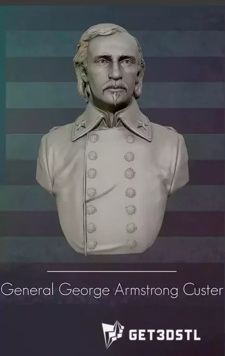 George Armstrong Custer 3D Print STL Model