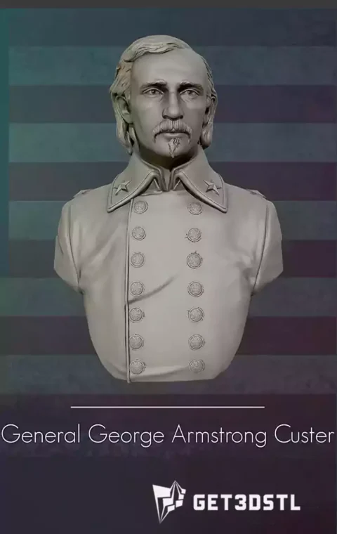 George Armstrong Custer 3D Print STL Model