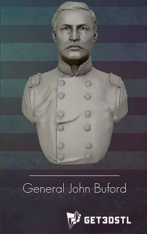 John Buford 3D Print STL Model
