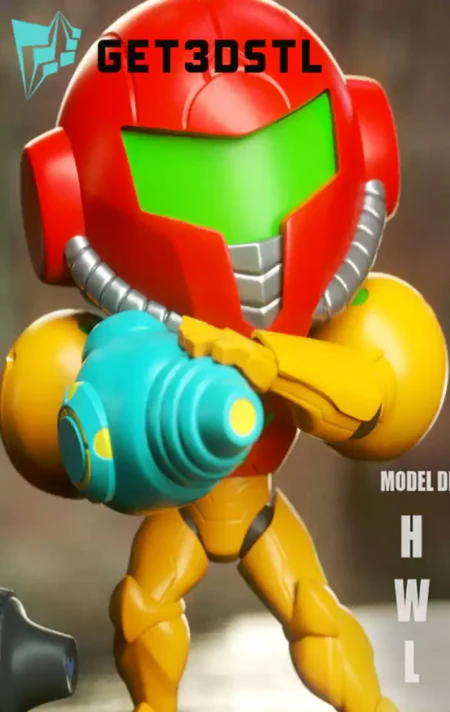 Metroid Prime Chibi STL 3D Print FILES