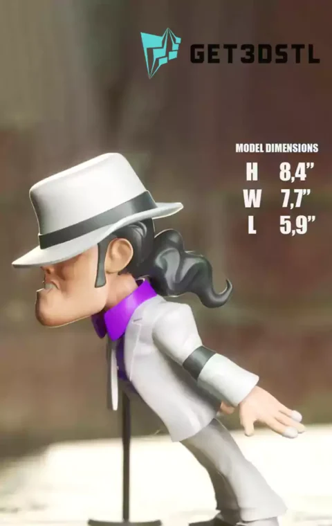 Michael Jackson Chibi STL 3D Print Files
